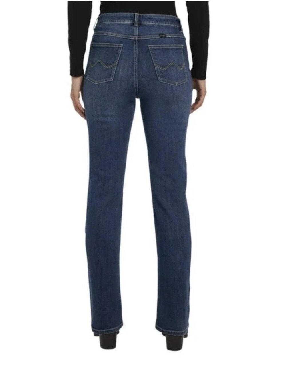 NWT Wrangler Women's 6/28 High-Rise Bootcut Jeans Dark Blue G2235 - Picture 3 of 15